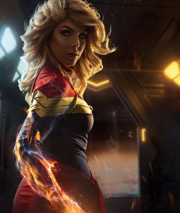 captain marvel costume